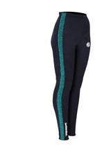 Two Bare Feet Womens Silicone Print Series 2.5mm Neoprene Wetsuit Pants (Black/Mint)