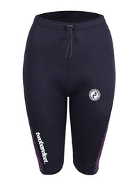 Two Bare Feet Womens Silicone Print Series 2.5mm Wetsuit Jacket & Shorts Set (Black/Raspberry)