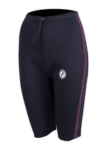 Two Bare Feet Womens Silicone Print Series 2.5mm Neoprene Wetsuit Shorts (Black/Raspberry)