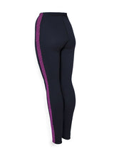 Two Bare Feet Womens Silicone Print Series 2.5mm Neoprene Wetsuit Pants (Black/Raspberry)