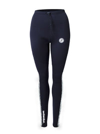 Two Bare Feet Womens Silicone Print Series 2.5mm Wetsuit Jacket & Pants Set (Black/White)