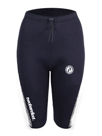 Two Bare Feet Womens Silicone Print Series 2.5mm Wetsuit Jacket & Shorts Set (Black/White)