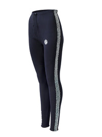 Two Bare Feet Womens Silicone Print Series 2.5mm Neoprene Wetsuit Pants (Black/White)