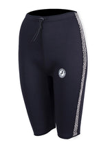 Two Bare Feet Womens Silicone Print Series 2.5mm Neoprene Wetsuit Shorts (Black/White)
