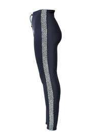 Two Bare Feet Womens Silicone Print Series 2.5mm Neoprene Wetsuit Pants (Black/White)