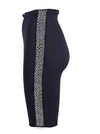 Two Bare Feet Womens Silicone Print Series 2.5mm Neoprene Wetsuit Shorts (Black/White)