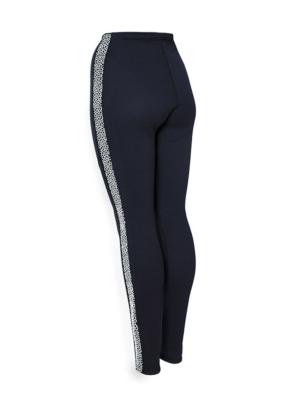 Two Bare Feet Womens Silicone Print Series 2.5mm Neoprene Wetsuit Pants (Black/White)