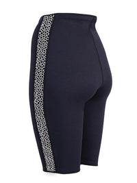 Two Bare Feet Womens Silicone Print Series 2.5mm Neoprene Wetsuit Shorts (Black/White)