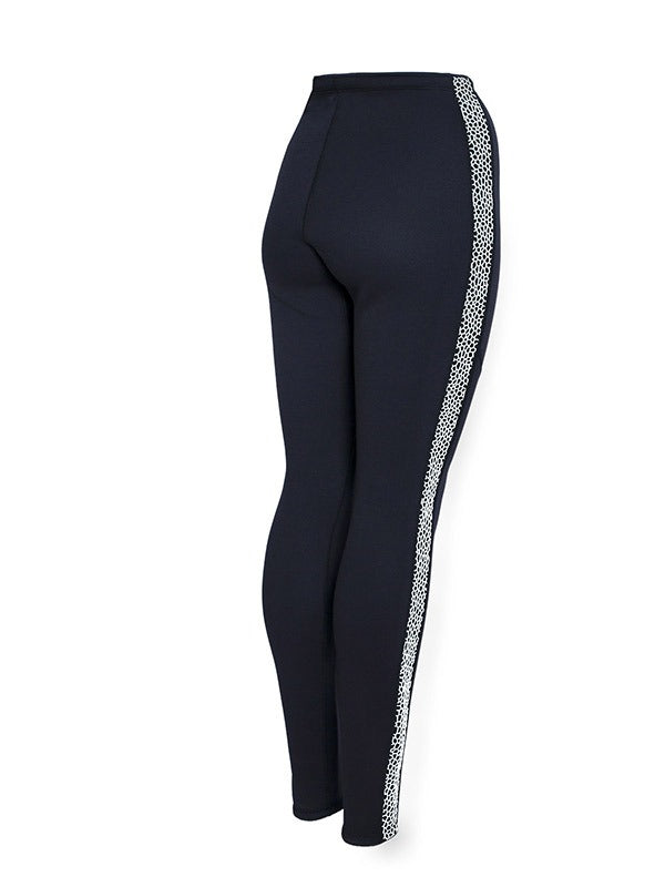 Two Bare Feet Womens Silicone Print Series 2.5mm Neoprene Wetsuit Pants (Black/White)