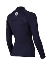 Two Bare Feet Womens Silicone Print Series Full Zip 2.5mm Wetsuit Jacket (Black)