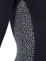 Two Bare Feet Silicone Print Series 2mm Superstretch Womens One Piece (Black/White)