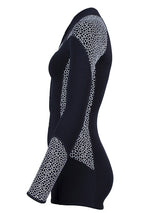 Two Bare Feet Silicone Print Series 2mm Superstretch Womens One Piece (Black/White)