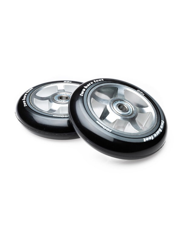TBF Alloy Series Scooter Wheels - 5 Star (Chrome Pair 2 x Wheels)