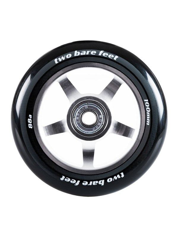 TBF Alloy Series Scooter Wheels - 5 Star (Chrome Pair 2 x Wheels)
