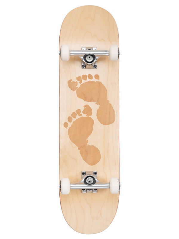 Two Bare Feet 8.25" Laser Logo Canadian Maple Complete Skateboard