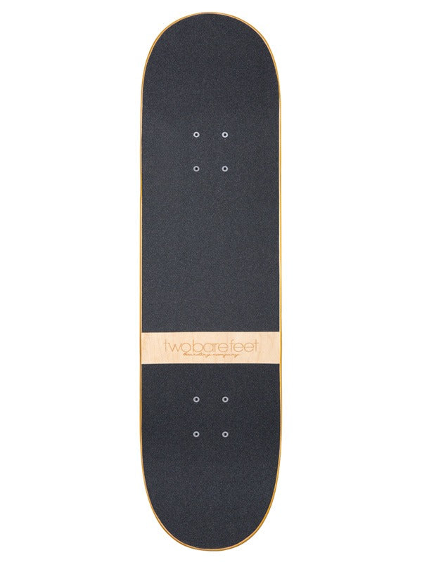 Two Bare Feet 8.25" Laser Logo Canadian Maple Complete Skateboard