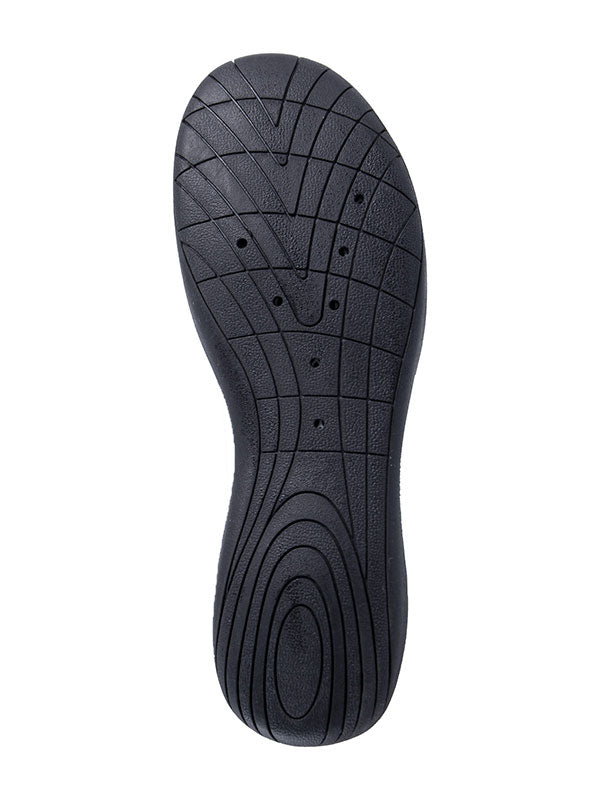 Two Bare Feet Slip On Junior Aqua Shoes (Black)