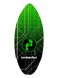 Two Bare Feet Space 41" Skimboard (Black / Green)
