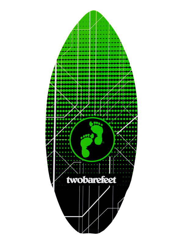 Two Bare Feet Space 41" Skimboard (Black / Green)
