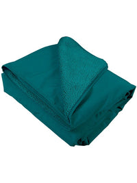 XL Sherpa Lined Waterproof Beach Travel Blanket (Sea Green/Sea Green)