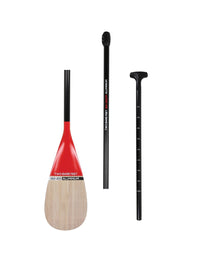 Two Bare Feet Strand Aluminium 3 Piece SUP Paddle (Red)