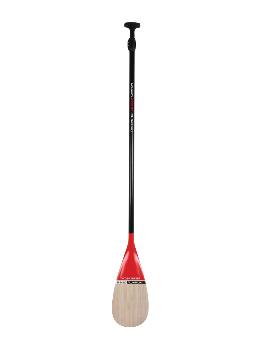 Two Bare Feet Strand Aluminium 3 Piece SUP Paddle (Red)