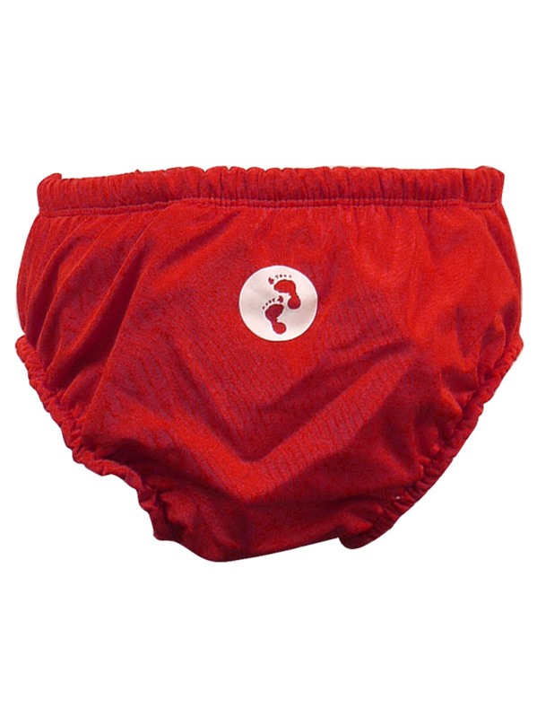 Two Bare Feet Baby Swim Nappy (Red)