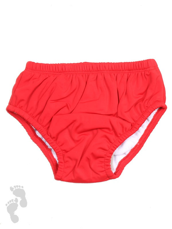 Two Bare Feet Baby Swim Nappy (Red)