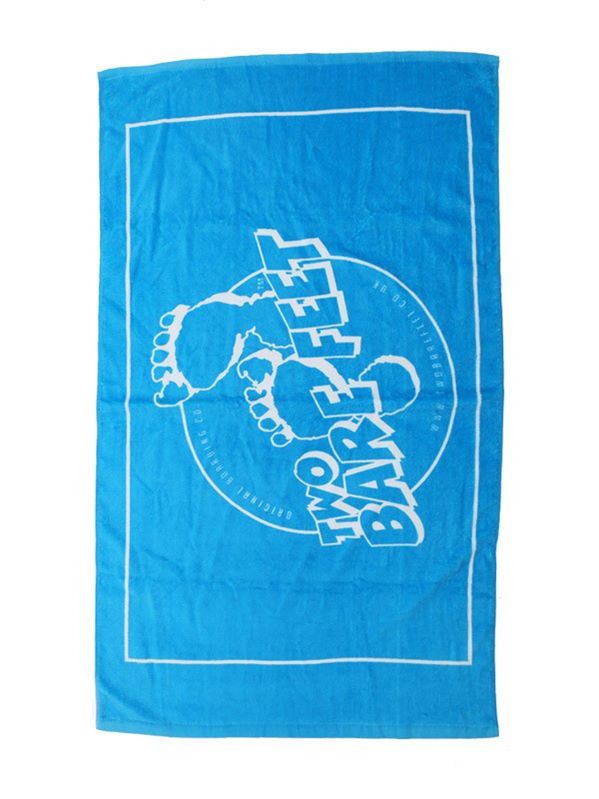 Two Bare Feet Classic Logo Junior Swim Towel (Aqua)