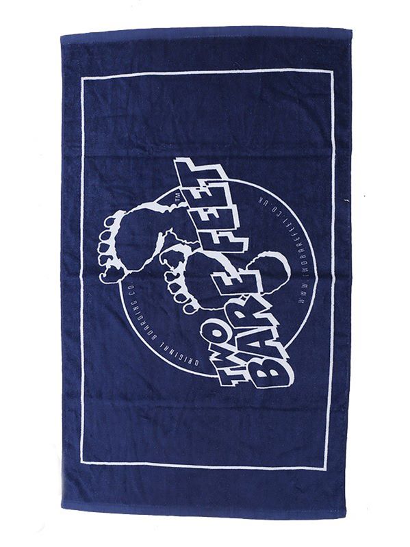 Two Bare Feet Classic Logo Junior Swim Towel (Navy)