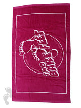 Two Bare Feet Classic Logo Junior Swim Towel (Raspberry)