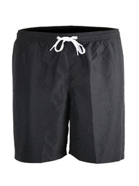 Two Bare Feet Elasticated Drawstring Waist Swimming Shorts (Black)