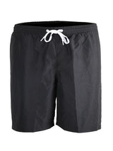 Two Bare Feet Elasticated Drawstring Waist Swimming Shorts (Black)