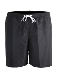 Two Bare Feet Elasticated Drawstring Waist Swimming Shorts (Black)