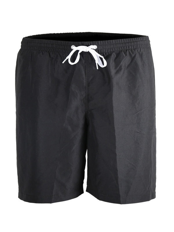 Two Bare Feet Elasticated Drawstring Waist Swimming Shorts (Black)
