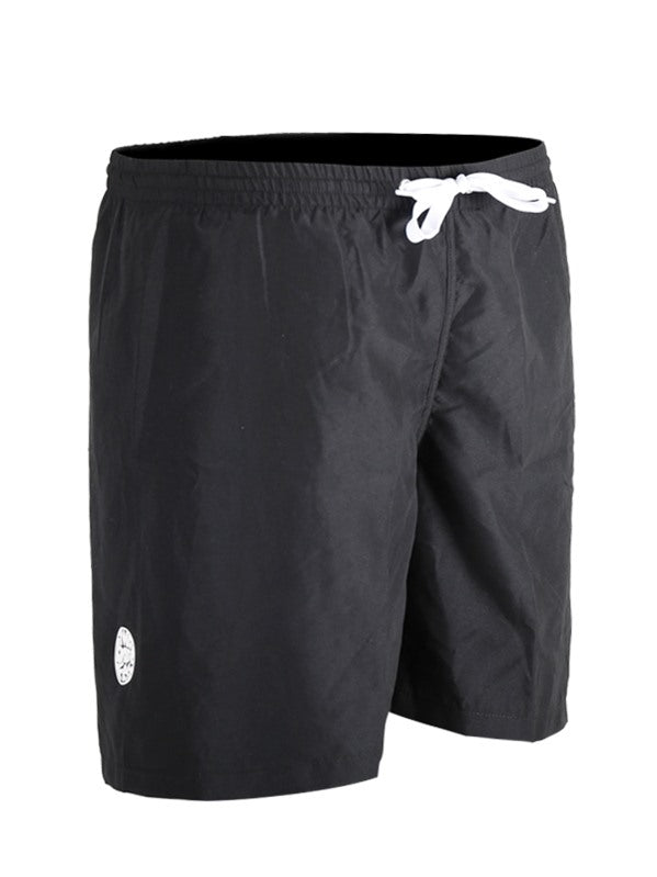 Two Bare Feet Elasticated Drawstring Waist Swimming Shorts (Black)