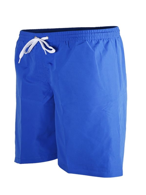 Two Bare Feet Elasticated Drawstring Waist Swimming Shorts (Blue)