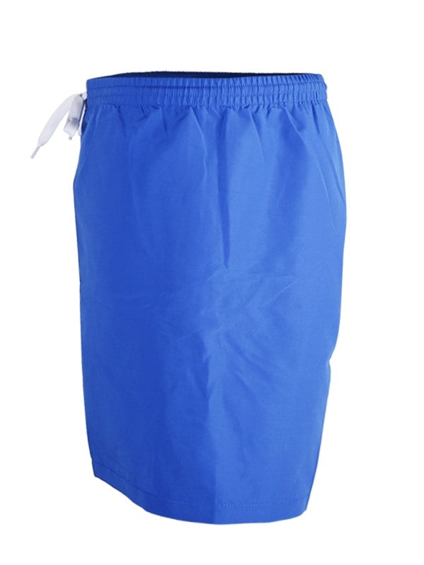 Two Bare Feet Elasticated Drawstring Waist Swimming Shorts (Blue)