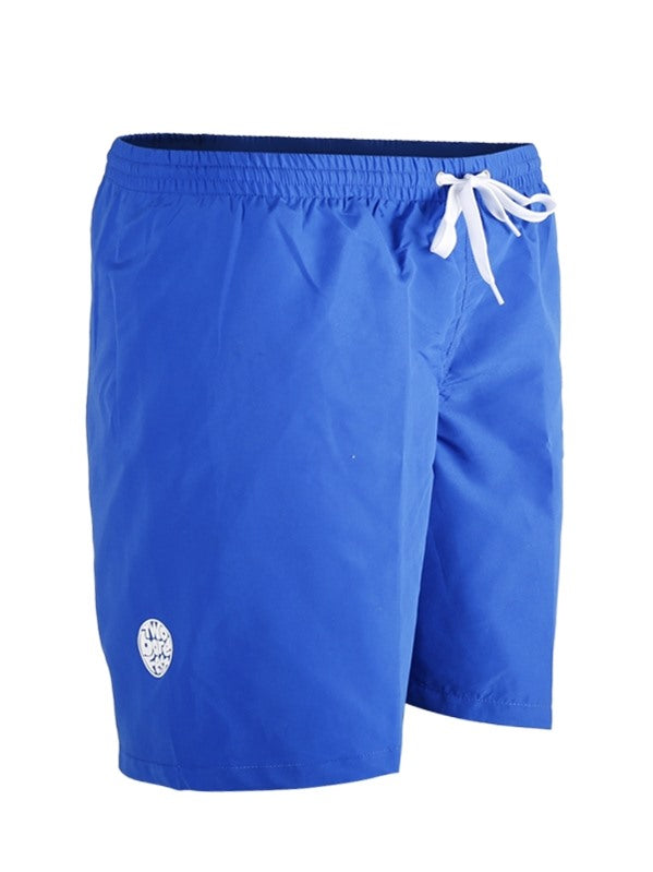 Two Bare Feet Elasticated Drawstring Waist Swimming Shorts (Blue)