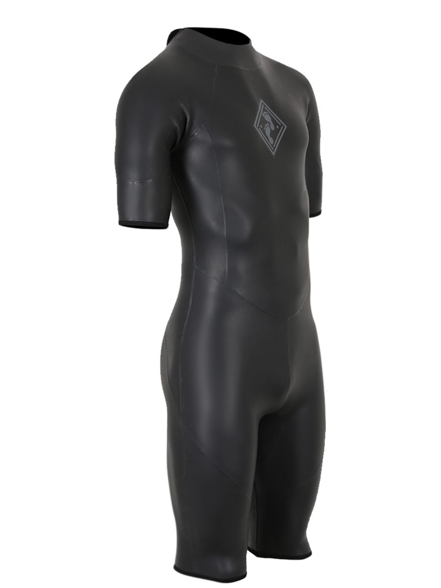 Two Bare Feet T3 Shorty Triathlon Wetsuit (Black)