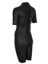 Two Bare Feet T3 Shorty Womens Triathlon Wetsuit (Black / Lilac)