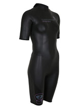 Two Bare Feet T3 Shorty Womens Triathlon Wetsuit (Black / Lilac)