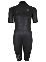 Two Bare Feet T3 Shorty Womens Triathlon Wetsuit (Black / Pink)
