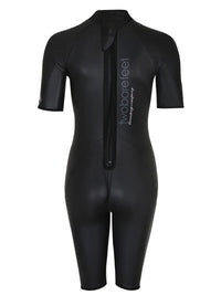 Two Bare Feet T3 Shorty Womens Triathlon Wetsuit (Black / Pink)
