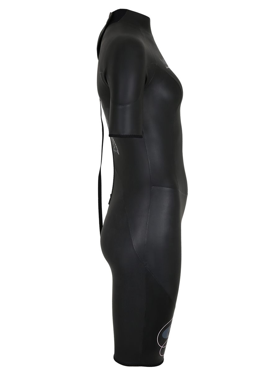 Two Bare Feet T3 Shorty Womens Triathlon Wetsuit (Black / Pink)