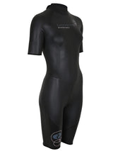 Two Bare Feet T3 Shorty Womens Triathlon Wetsuit (Black / Pink)