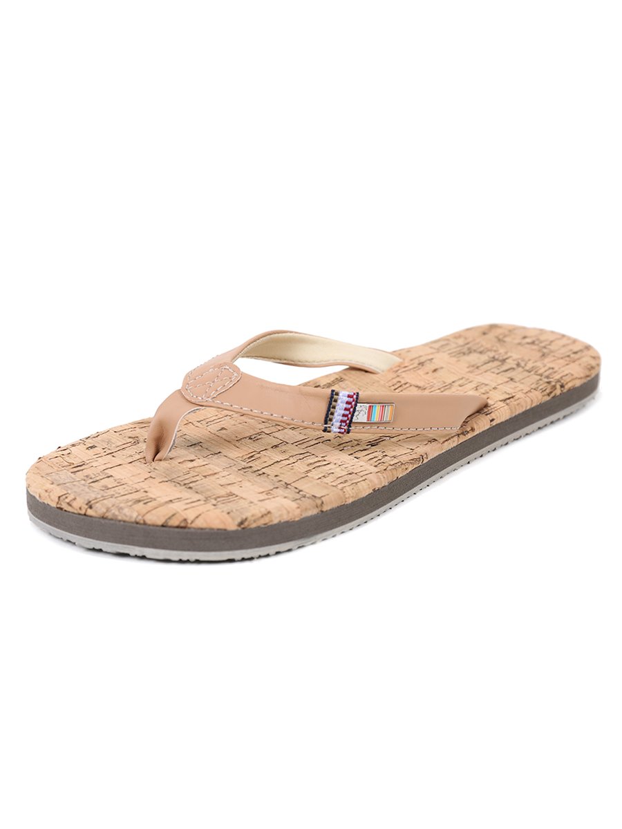 Two Bare Feet Olivia Ladies Sandals (Tan / Cork)