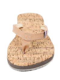 Two Bare Feet Olivia Ladies Sandals (Tan / Cork)