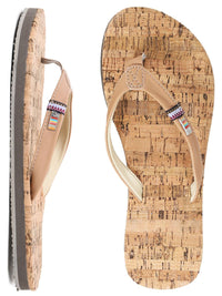 Two Bare Feet Olivia Ladies Sandals (Tan / Cork)