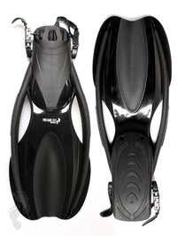 Two Bare Feet Adult Diving Fins (F75 Black)